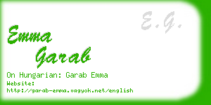 emma garab business card